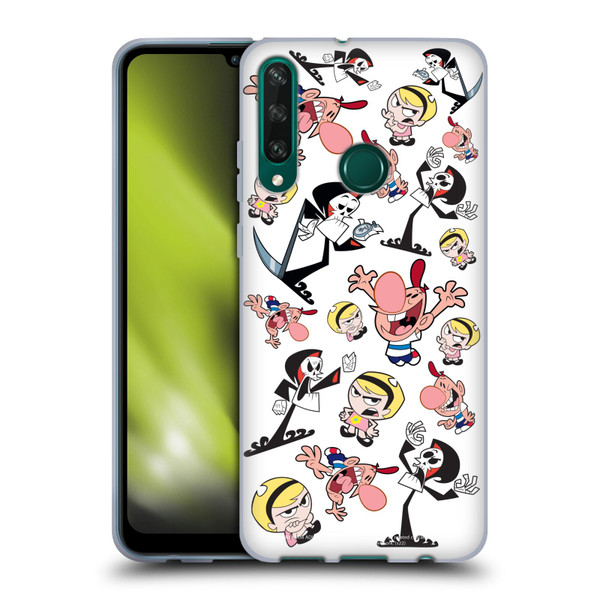 The Grim Adventures of Billy & Mandy Graphics Icons Soft Gel Case for Huawei Y6p
