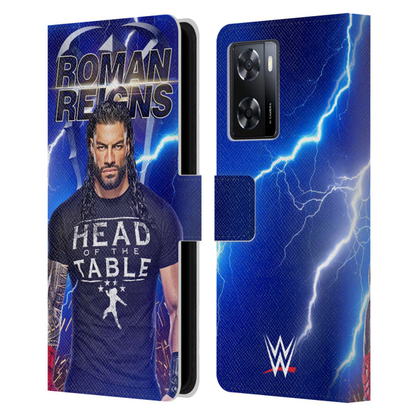 WWE Roman Reigns Lightning Leather Book Wallet Case Cover For OPPO A57s