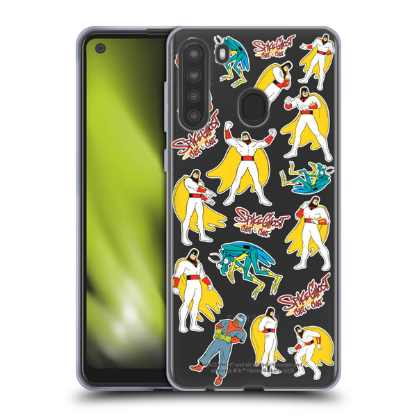 Space Ghost Coast to Coast Graphics Icons Soft Gel Case for Samsung Galaxy A21 (2020)