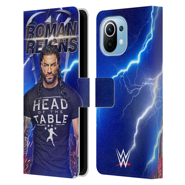 WWE Roman Reigns Lightning Leather Book Wallet Case Cover For Xiaomi Mi 11