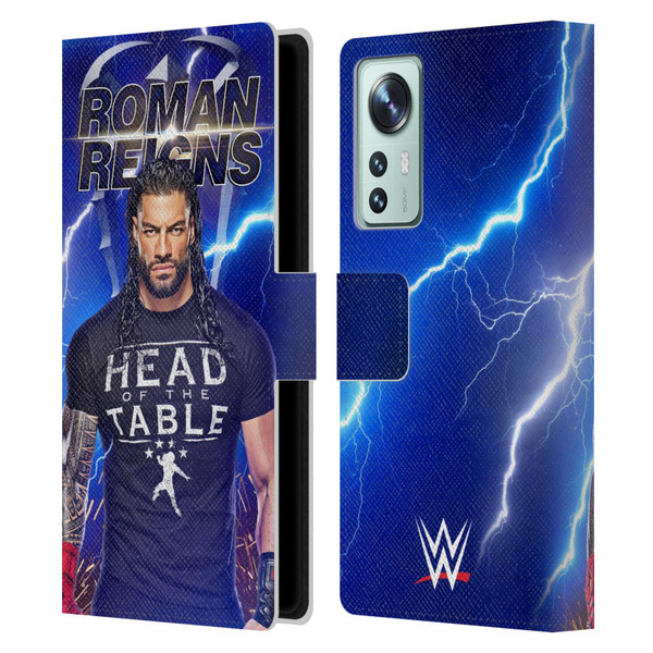 WWE Roman Reigns Lightning Leather Book Wallet Case Cover For Xiaomi 12