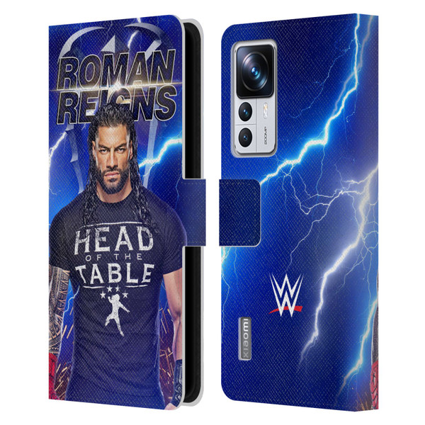 WWE Roman Reigns Lightning Leather Book Wallet Case Cover For Xiaomi 12T Pro