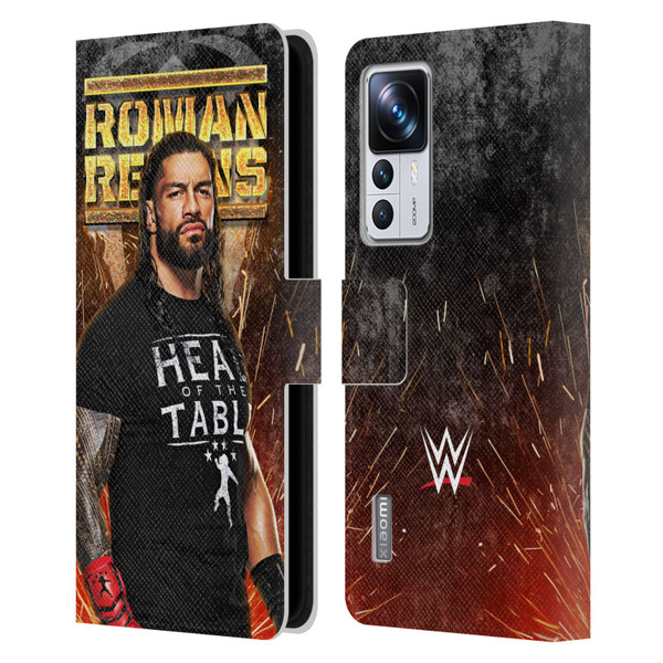 WWE Roman Reigns Grunge Leather Book Wallet Case Cover For Xiaomi 12T Pro