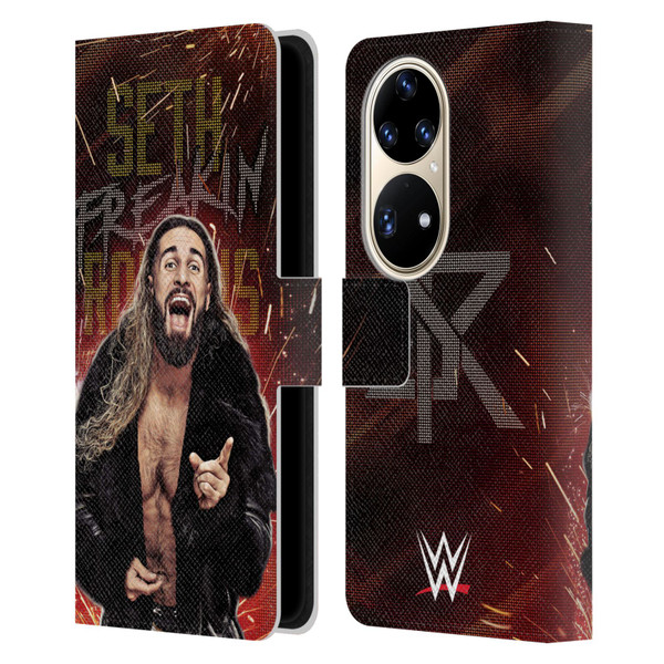WWE Seth Rollins LED Leather Book Wallet Case Cover For Huawei P50 Pro