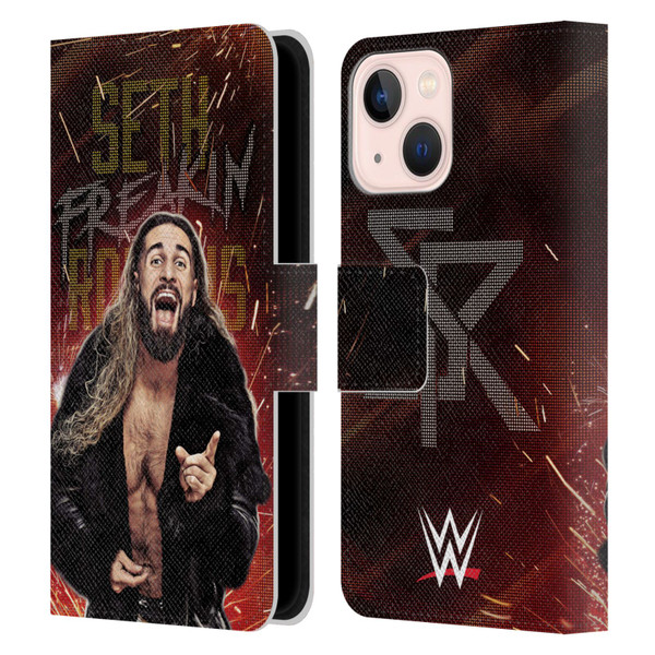WWE Seth Rollins LED Leather Book Wallet Case Cover For Apple iPhone 13 Mini