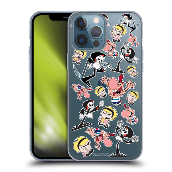 The Grim Adventures of Billy & Mandy Graphics Icons Soft Gel Case for Apple iPhone 13 Pro Max