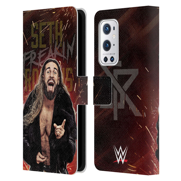WWE Seth Rollins LED Leather Book Wallet Case Cover For OnePlus 9 Pro