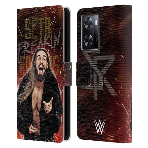 WWE Seth Rollins LED Leather Book Wallet Case Cover For OPPO A57s