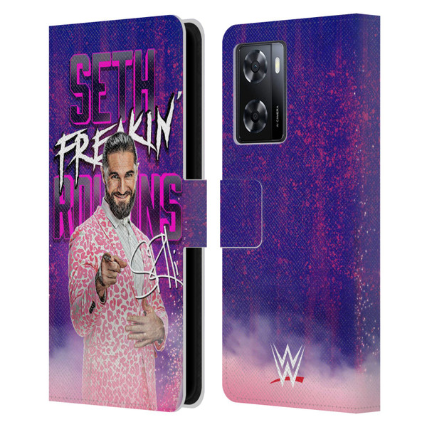 WWE Seth Rollins Seth Freakin' Rollins Leather Book Wallet Case Cover For OPPO A57s