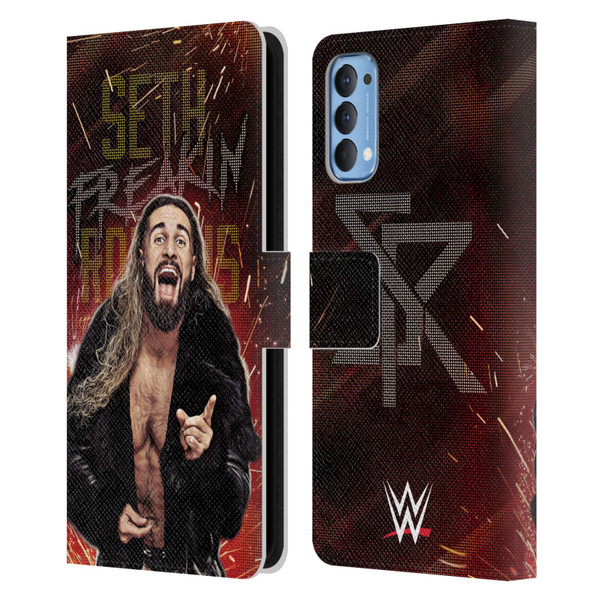 WWE Seth Rollins LED Leather Book Wallet Case Cover For OPPO Reno 4 5G