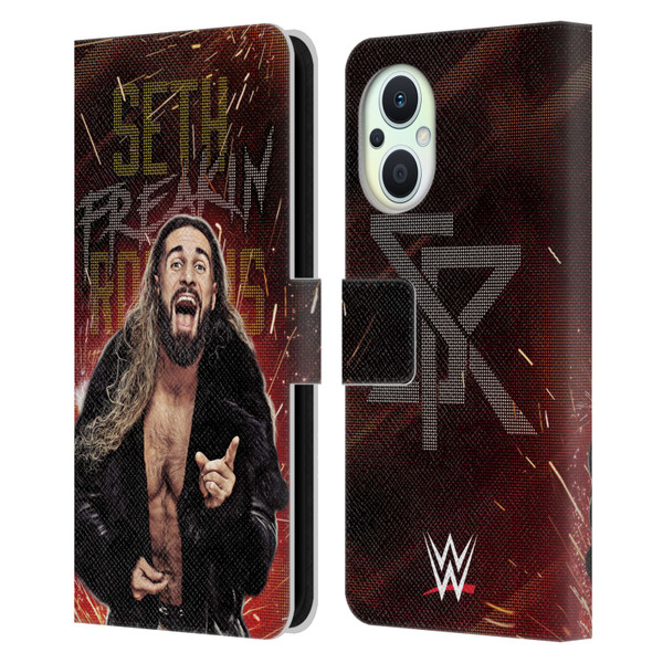 WWE Seth Rollins LED Leather Book Wallet Case Cover For OPPO Reno8 Lite