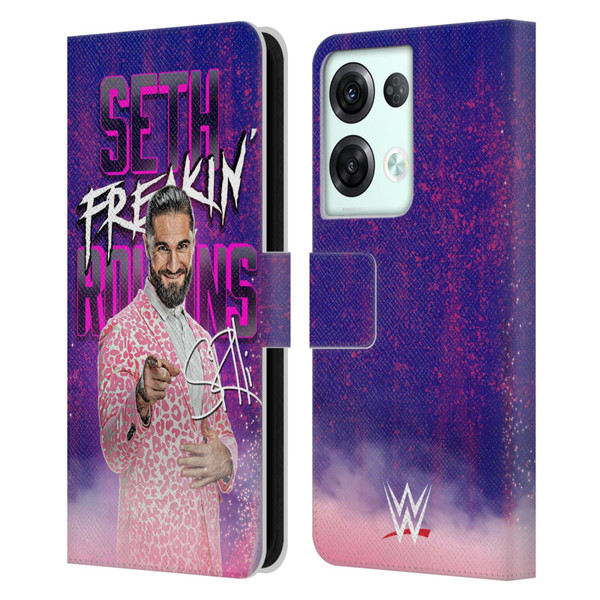WWE Seth Rollins Seth Freakin' Rollins Leather Book Wallet Case Cover For OPPO Reno8 Pro