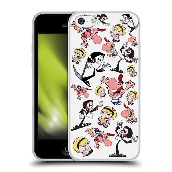 The Grim Adventures of Billy & Mandy Graphics Icons Soft Gel Case for Apple iPhone 5c