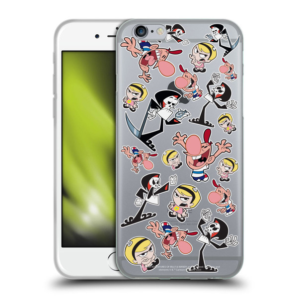 The Grim Adventures of Billy & Mandy Graphics Icons Soft Gel Case for Apple iPhone 6 / iPhone 6s