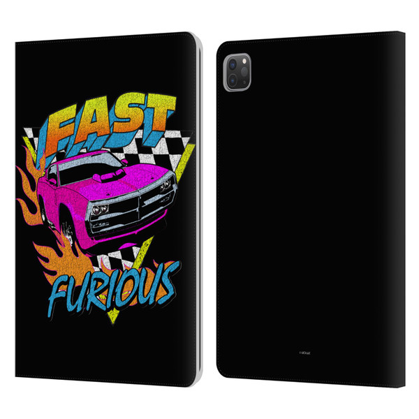 Fast & Furious Franchise Fast Fashion Car In Retro Style Leather Book Wallet Case Cover For Apple iPad Pro 11 2020 / 2021 / 2022