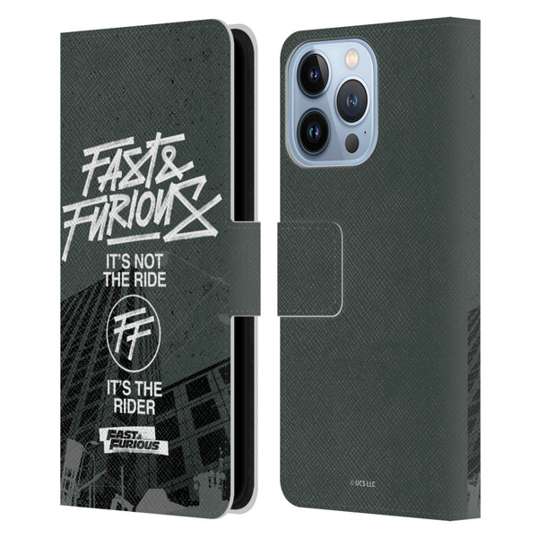 Fast & Furious Franchise Fast Fashion Street Style Logo Leather Book Wallet Case Cover For Apple iPhone 13 Pro