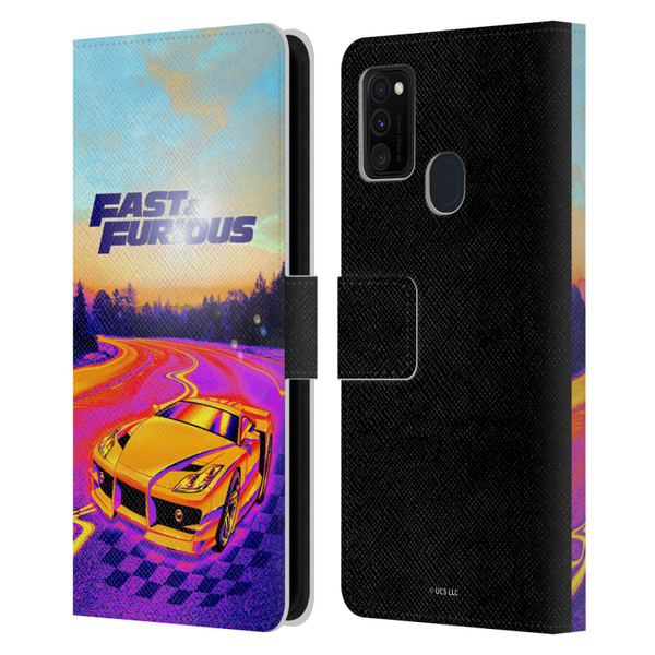 Fast & Furious Franchise Fast Fashion Colourful Car Leather Book Wallet Case Cover For Samsung Galaxy M30s (2019)/M21 (2020)