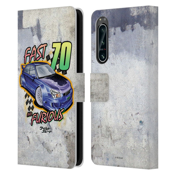 Fast & Furious Franchise Fast Fashion Grunge Retro Leather Book Wallet Case Cover For Sony Xperia 5 IV