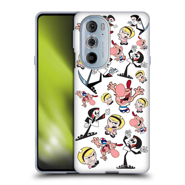 The Grim Adventures of Billy & Mandy Graphics Icons Soft Gel Case for Motorola Edge X30