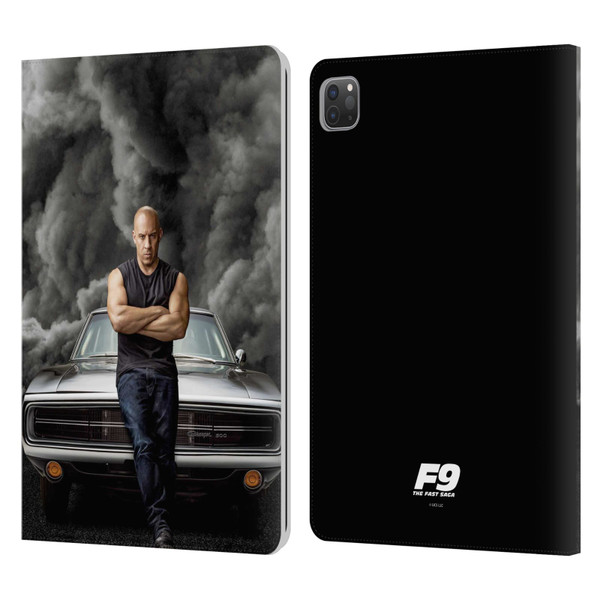 Fast & Furious Franchise Key Art F9 The Fast Saga Dom Leather Book Wallet Case Cover For Apple iPad Pro 11 2020 / 2021 / 2022