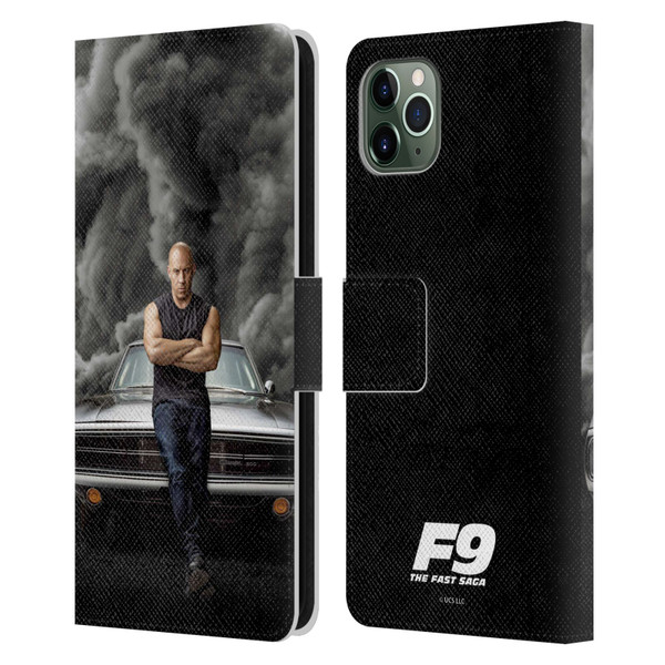 Fast & Furious Franchise Key Art F9 The Fast Saga Dom Leather Book Wallet Case Cover For Apple iPhone 11 Pro Max