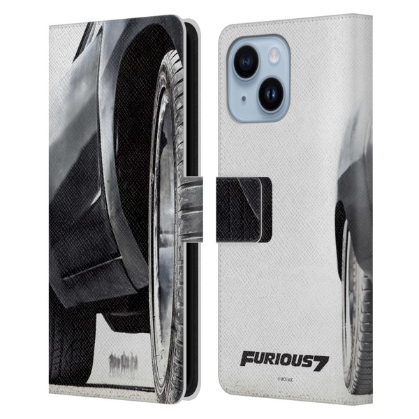 Fast & Furious Franchise Key Art Furious Tire Leather Book Wallet Case Cover For Apple iPhone 14 Plus