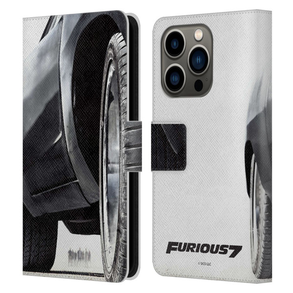 Fast & Furious Franchise Key Art Furious Tire Leather Book Wallet Case Cover For Apple iPhone 14 Pro