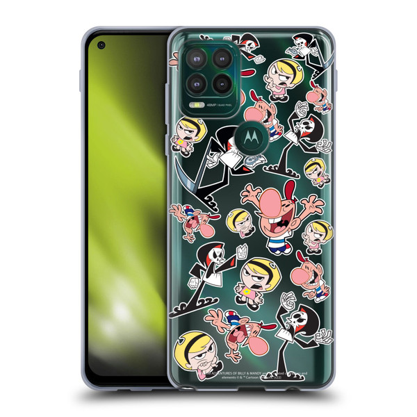 The Grim Adventures of Billy & Mandy Graphics Icons Soft Gel Case for Motorola Moto G Stylus 5G 2021