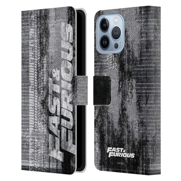 Fast & Furious Franchise Logo Art Tire Skid Marks Leather Book Wallet Case Cover For Apple iPhone 13 Pro Max