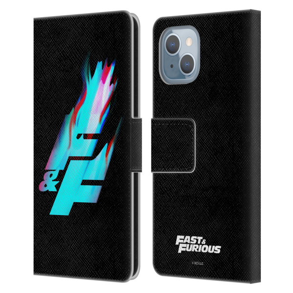 Fast & Furious Franchise Logo Art F&F Black Leather Book Wallet Case Cover For Apple iPhone 14
