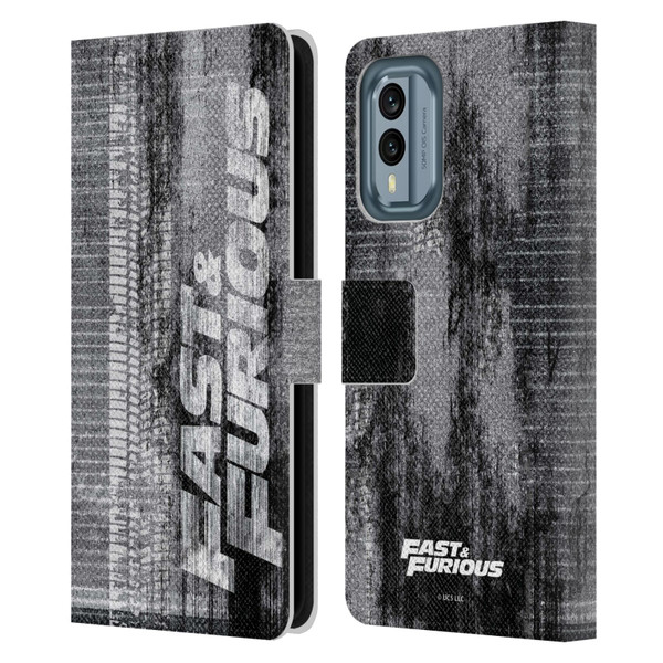 Fast & Furious Franchise Logo Art Tire Skid Marks Leather Book Wallet Case Cover For Nokia X30