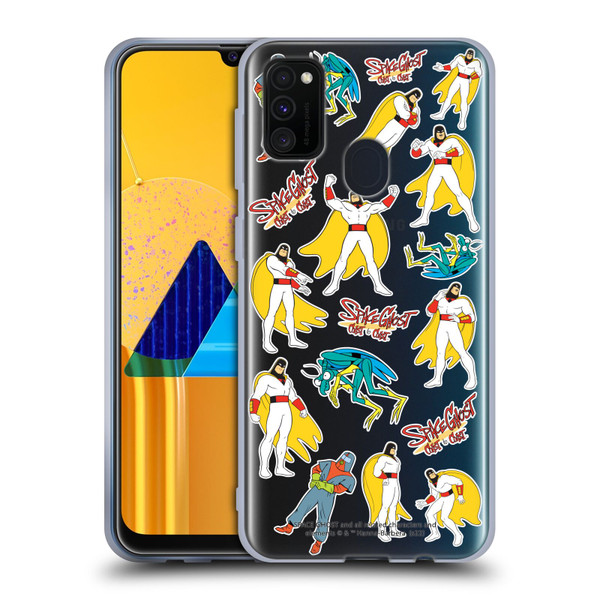 Space Ghost Coast to Coast Graphics Icons Soft Gel Case for Samsung Galaxy M30s (2019)/M21 (2020)