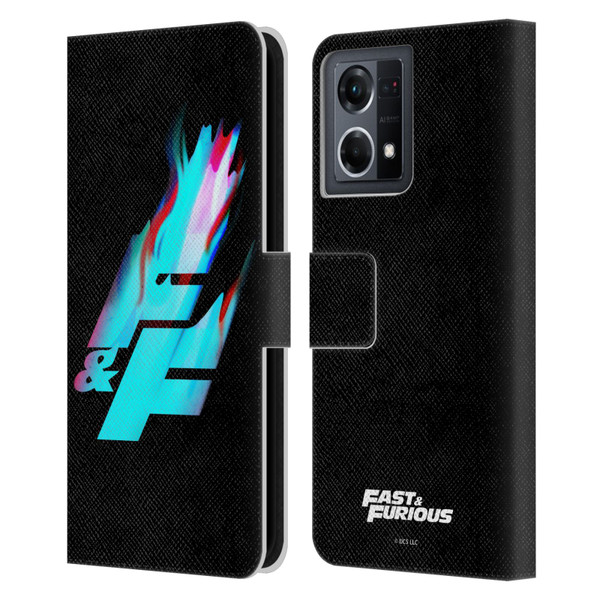 Fast & Furious Franchise Logo Art F&F Black Leather Book Wallet Case Cover For OPPO Reno8 4G