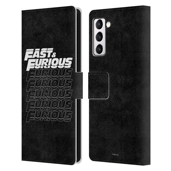 Fast & Furious Franchise Logo Art Black Text Leather Book Wallet Case Cover For Samsung Galaxy S21+ 5G