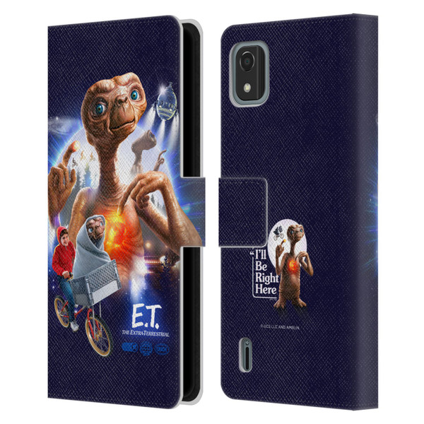 E.T. Graphics Key Art Leather Book Wallet Case Cover For Nokia C2 2nd Edition