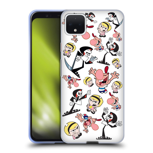 The Grim Adventures of Billy & Mandy Graphics Icons Soft Gel Case for Google Pixel 4 XL