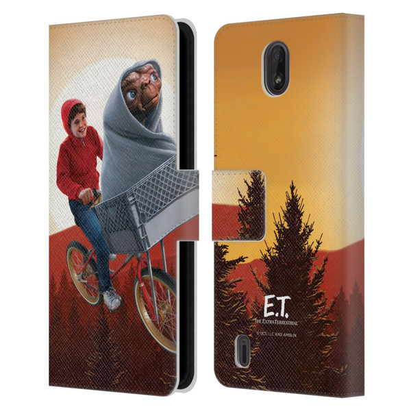 E.T. Graphics Elliot And E.T. Leather Book Wallet Case Cover For Nokia C01 Plus/C1 2nd Edition