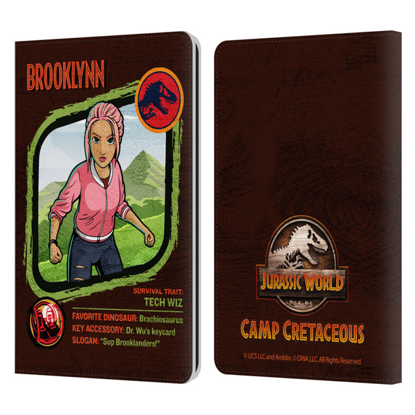 Jurassic World: Camp Cretaceous Character Art Brooklynn Leather Book Wallet Case Cover For Amazon Kindle Paperwhite 1 / 2 / 3