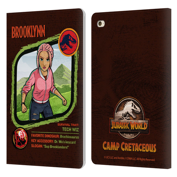 Jurassic World: Camp Cretaceous Character Art Brooklynn Leather Book Wallet Case Cover For Apple iPad mini 4