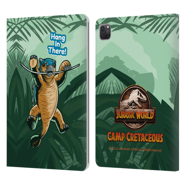 Jurassic World: Camp Cretaceous Character Art Hang In There Leather Book Wallet Case Cover For Apple iPad Pro 11 2020 / 2021 / 2022