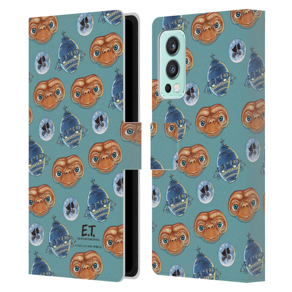E.T. Graphics Pattern Leather Book Wallet Case Cover For OnePlus Nord 2 5G