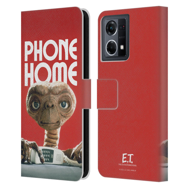 E.T. Graphics Phone Home Leather Book Wallet Case Cover For OPPO Reno8 4G