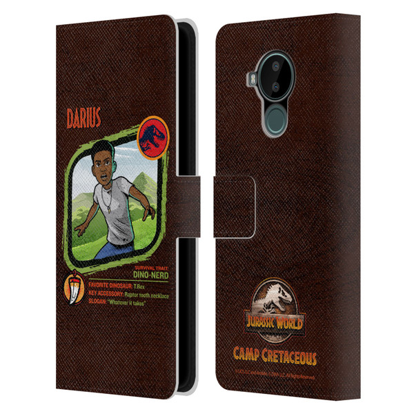 Jurassic World: Camp Cretaceous Character Art Darius Leather Book Wallet Case Cover For Nokia C30