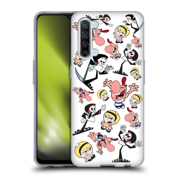 The Grim Adventures of Billy & Mandy Graphics Icons Soft Gel Case for OPPO Find X2 Lite 5G