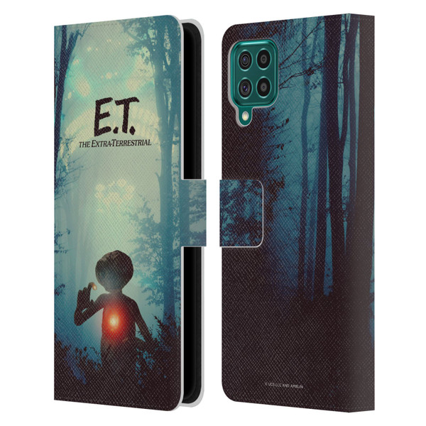 E.T. Graphics Forest Leather Book Wallet Case Cover For Samsung Galaxy F62 (2021)