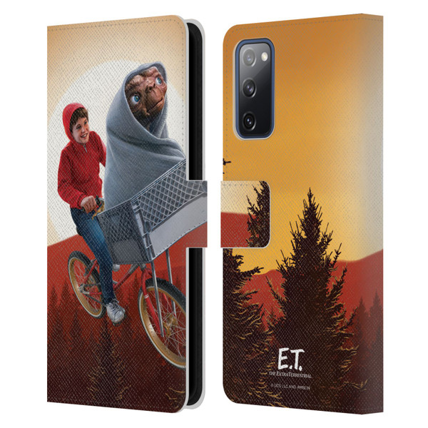 E.T. Graphics Elliot And E.T. Leather Book Wallet Case Cover For Samsung Galaxy S20 FE / 5G