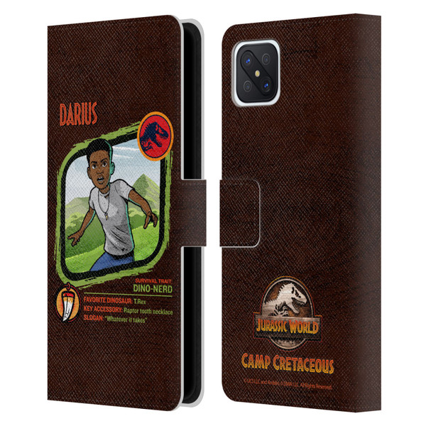 Jurassic World: Camp Cretaceous Character Art Darius Leather Book Wallet Case Cover For OPPO Reno4 Z 5G