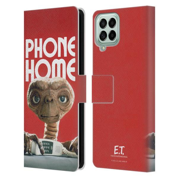 E.T. Graphics Phone Home Leather Book Wallet Case Cover For Samsung Galaxy M33 (2022)