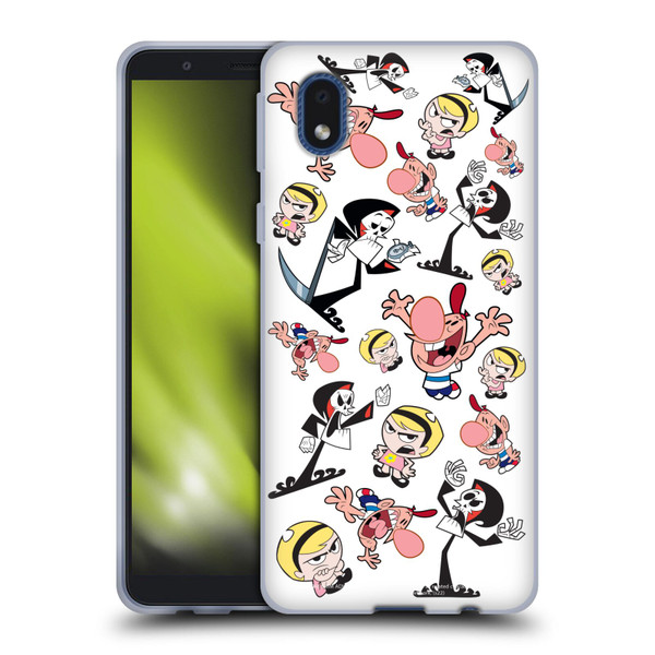 The Grim Adventures of Billy & Mandy Graphics Icons Soft Gel Case for Samsung Galaxy A01 Core (2020)