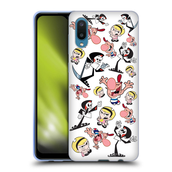 The Grim Adventures of Billy & Mandy Graphics Icons Soft Gel Case for Samsung Galaxy A02/M02 (2021)